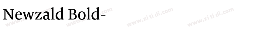 Newzald Bold字体转换